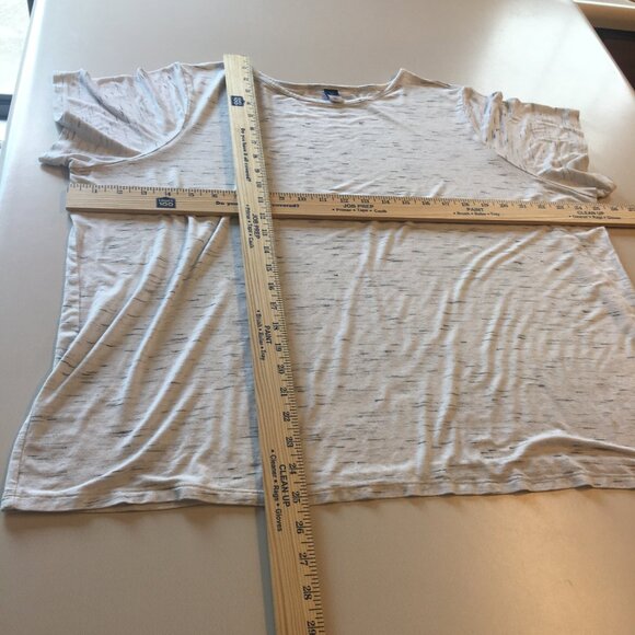 Old Navy Luxe Tee Womens 2X Light Heather Gray Short Sleeve Super Soft - Picture 4 of 8